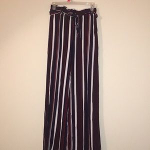 Striped Paperbag Pants